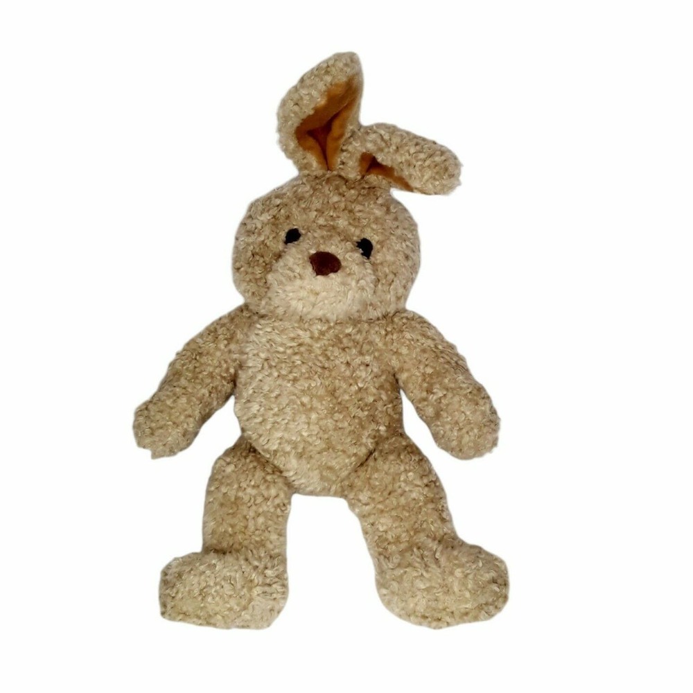 Build A Bear Bunny Rabbit Tan Plush Brown Nose Stuffed Animal Vintage BAB Easter